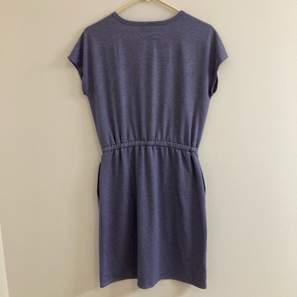 32 Degrees Cool Womens Dress Size Small Tee-dress Tie Waiste Purple Pockets - Picture 4 of 6